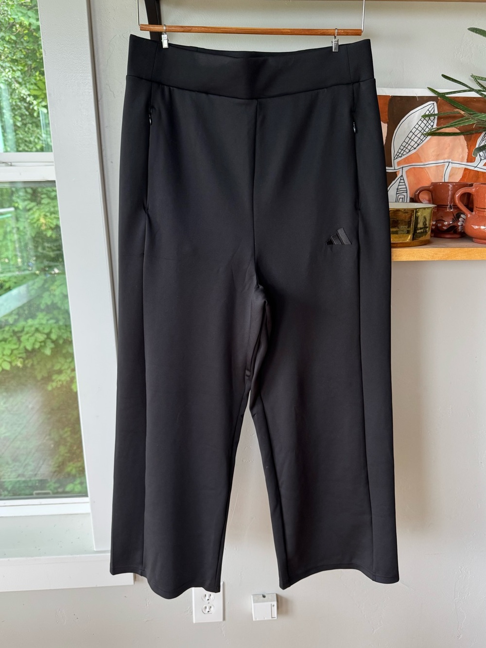 Adidas Wide Leg Track Pants Joggers Workout Pants Size Large